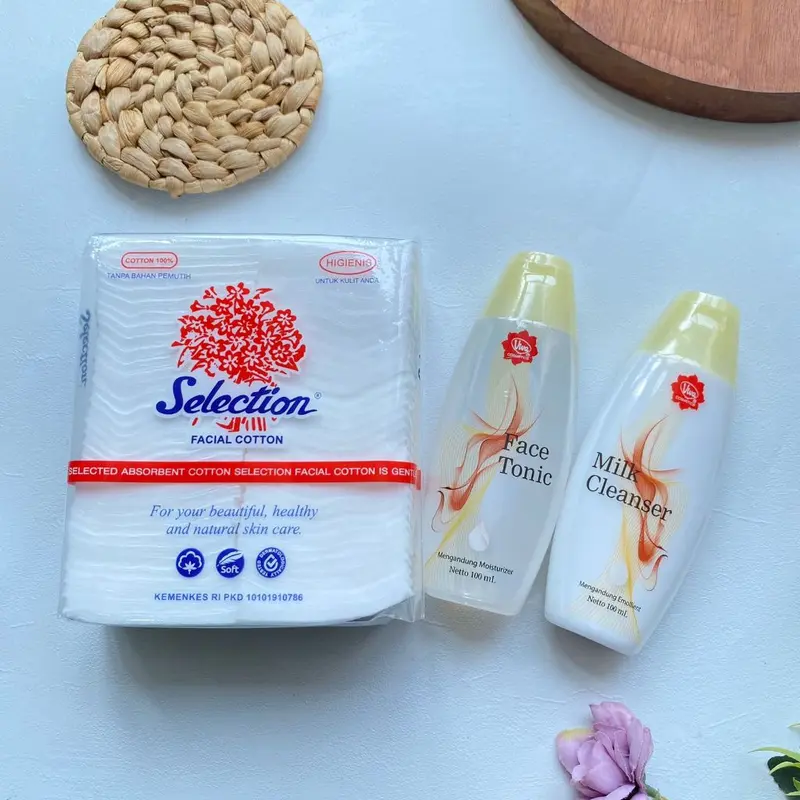 3IN1 PAKET HEMAT VIVA MILK CLEANSER + FACE TONIC + KAPAS SELECTION 35GR PEMBERSIH WAJAH 7