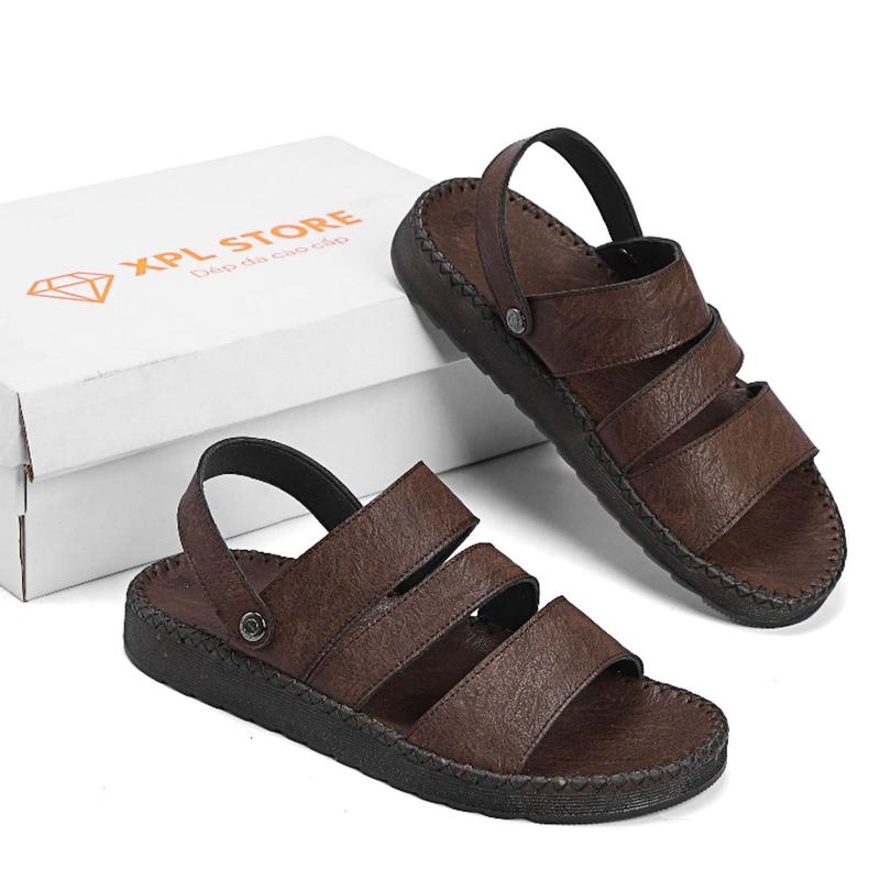 dép sandanl da nam doctor thái lan hottrend mùa hè đế khâu chỉ toàn bộ chắc chắn F2 Cao Su Quai Ngang DéP Sandal 6
