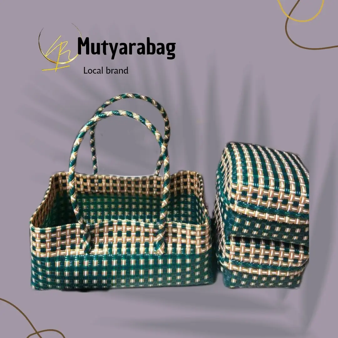 tas anyaman jaly set 2 Wanita