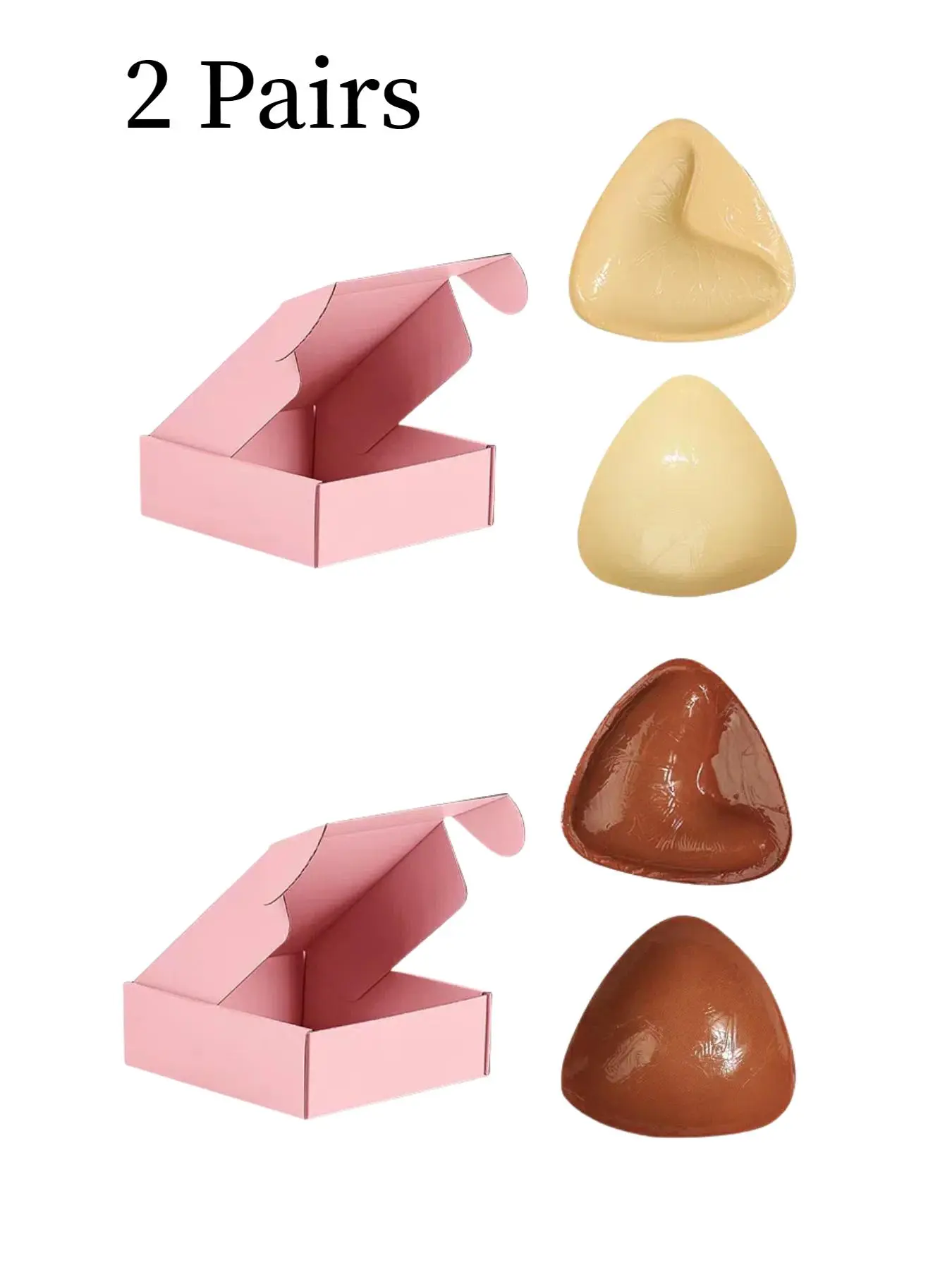 Women's Reusable Silicone Push Up Bra Insert, Triangle Shaped Anti-slip Push Up Breast Pads, Lingerie Accessories for Women