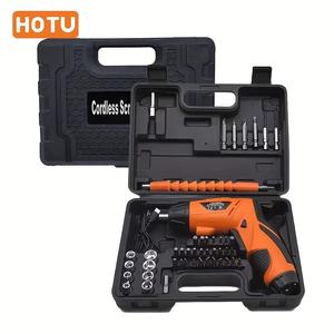 Electric Screwdriver Set, Rechargeable Torque Electric Rotatable Drill, Electric Screwdriver Bits Set for Home Maintenance Car Repair and Installation