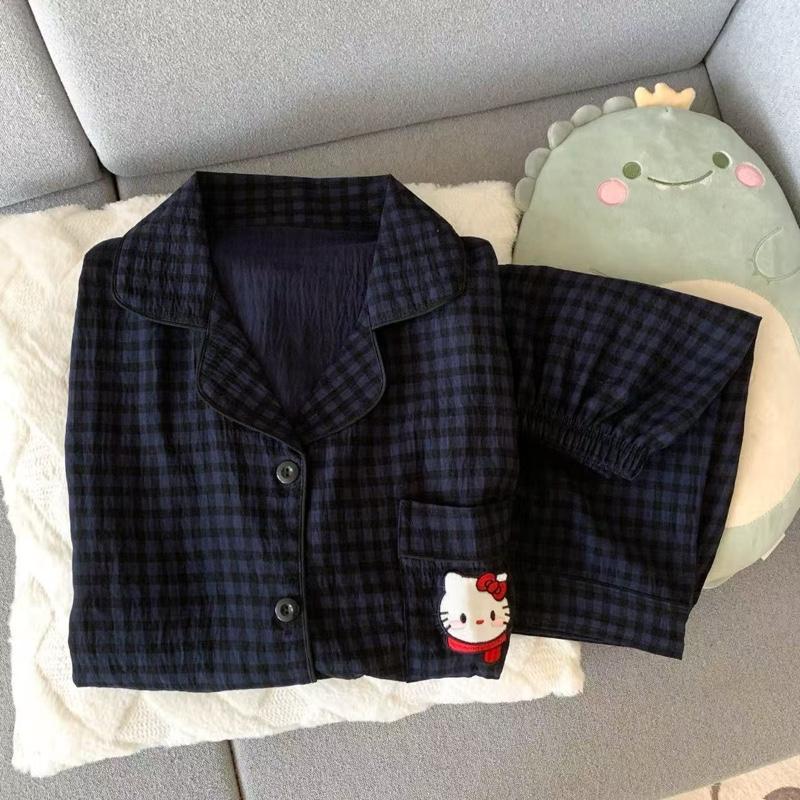 Product Introduction of Bộ Pijama Ngắn Tay Chất Cotton Sữa Mềm Mịn Hàng Quảng Châu - Quần Ngủ, Pijama, Nữ, Women 7