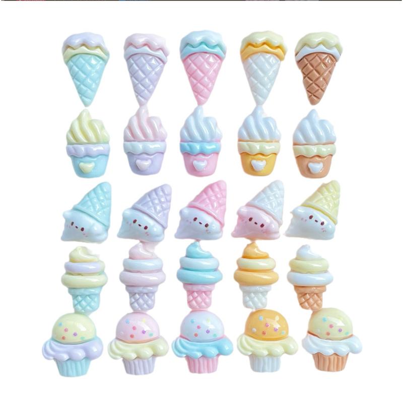 Set charm que kem dễ thương, phụ kiện handmade mini cho đồ chơi slime và móng-Charm Lumi 6