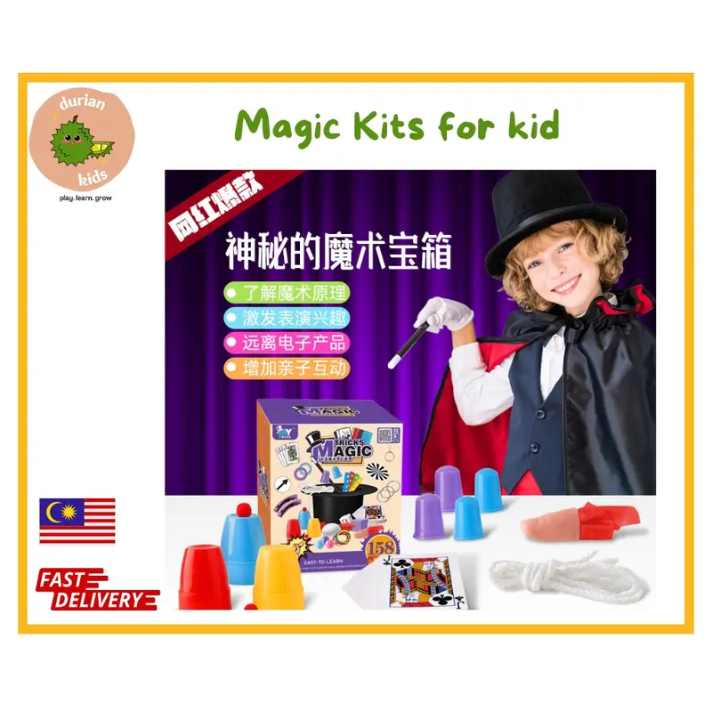 Magic Set Box for Kids/ Magic Toys/ Jumbo Box of Magic Tricks/Mainan ...
