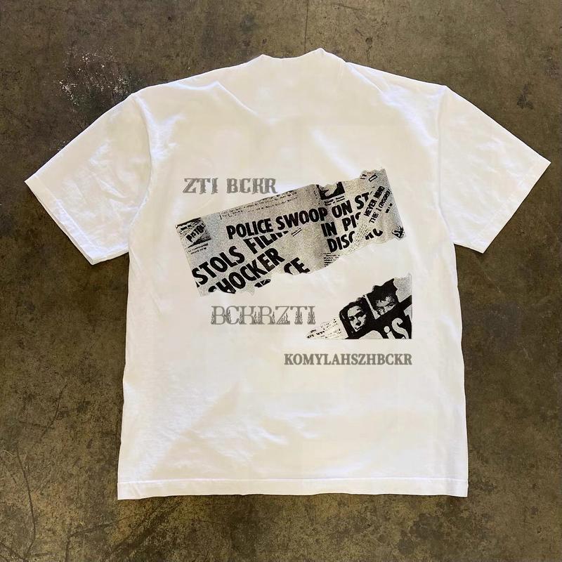 Áo Phông ngắn Tay Áo, Dáng Rộng Vừa Vặn, Phong Cách Mới, Thương Hiệu Hợp Xu Hướng Cho Nam, Thích Hợp Cho Mùa Hè, Xu Hướng Người Nổi Tiếng Trên Internet, Ins Phong Cách Đơn Giản Và Dễ Phối Đồ Thường Ngày, Áo In Hình Cổ Tròn