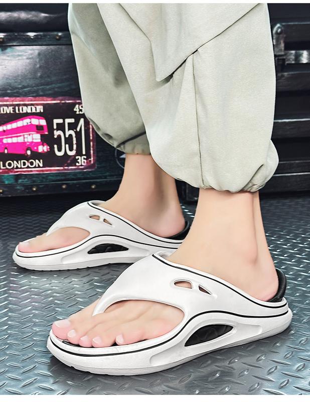 Product Introduction of Lovers Shoes Two-Color Thick Bottom Shit Feeling Eva Flip Flops Flip-Flops Outdoor Non-Slip Summer Beach Men's Shoes 19