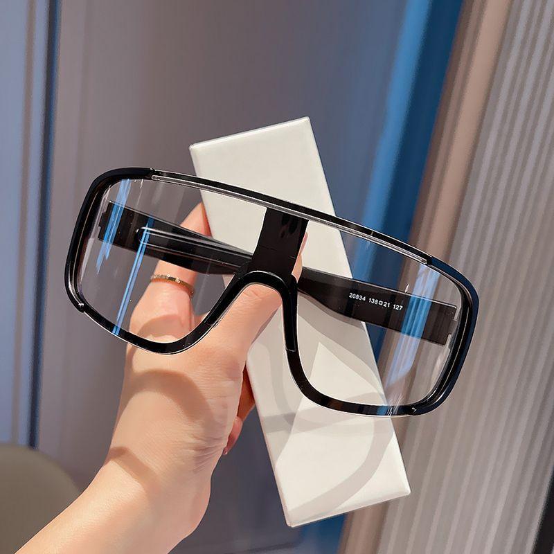 Kính Râm Một Mảnh Phong Cách Hàn Quốc, Thích Hợp Cho Mùa Xuân Và Mùa Hè, Dành Cho Nữ Và Nam, Chống Gió, Thích Hợp Để Đi Xe Đạp, Hợp Xu hướng, Phản Quang, Thể Thao, Bảo Vệ Mắt, Kính Trượt Tuyết, Thích Hợp Cho Khuôn Mặt To 4