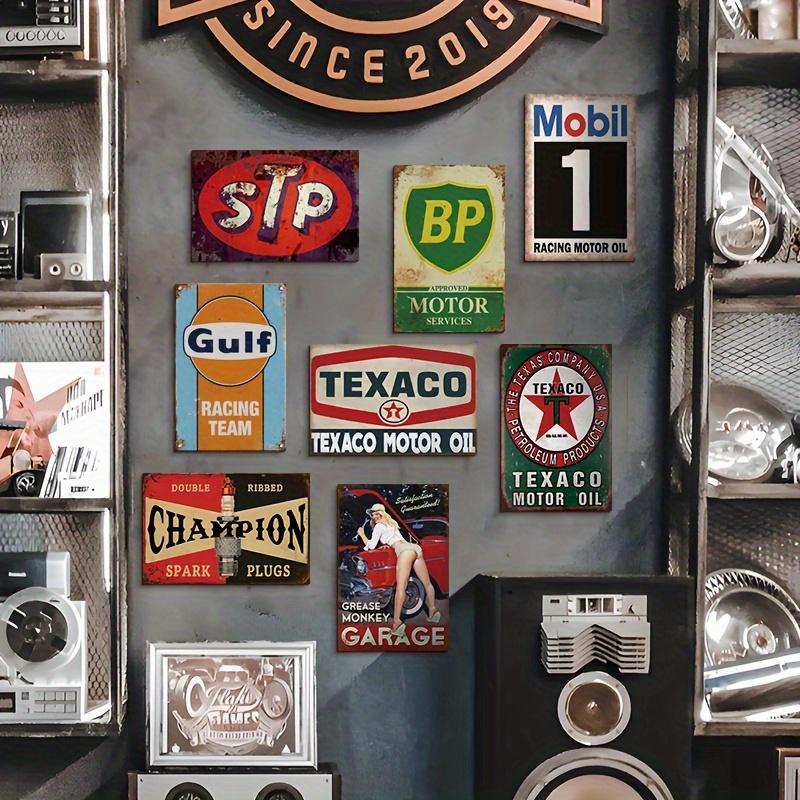 Product Introduction of Vintage Metal Tin Sign, 8 Counts/set Retro Garage Sign, Wall Decor for Home Living Room Bedroom Office, Man Cave Decor, Gift 4