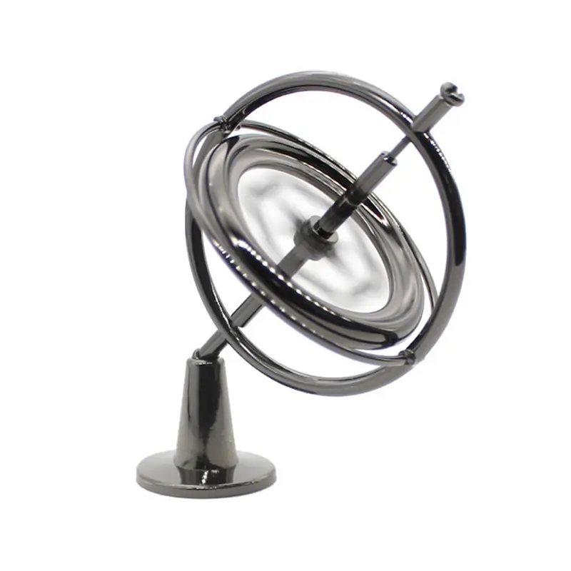 Self-Balancing Gyroscope Fidget Spinner Metal Anti-Gravity Decompression Educational Toy Pajangan Dekorasi Meja Kantor 6