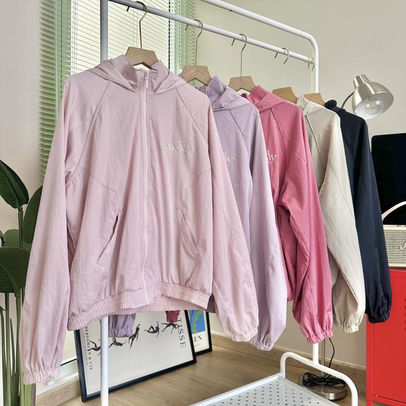 KIDO - Áo khoác dù nhăn có nón JILL JACKET