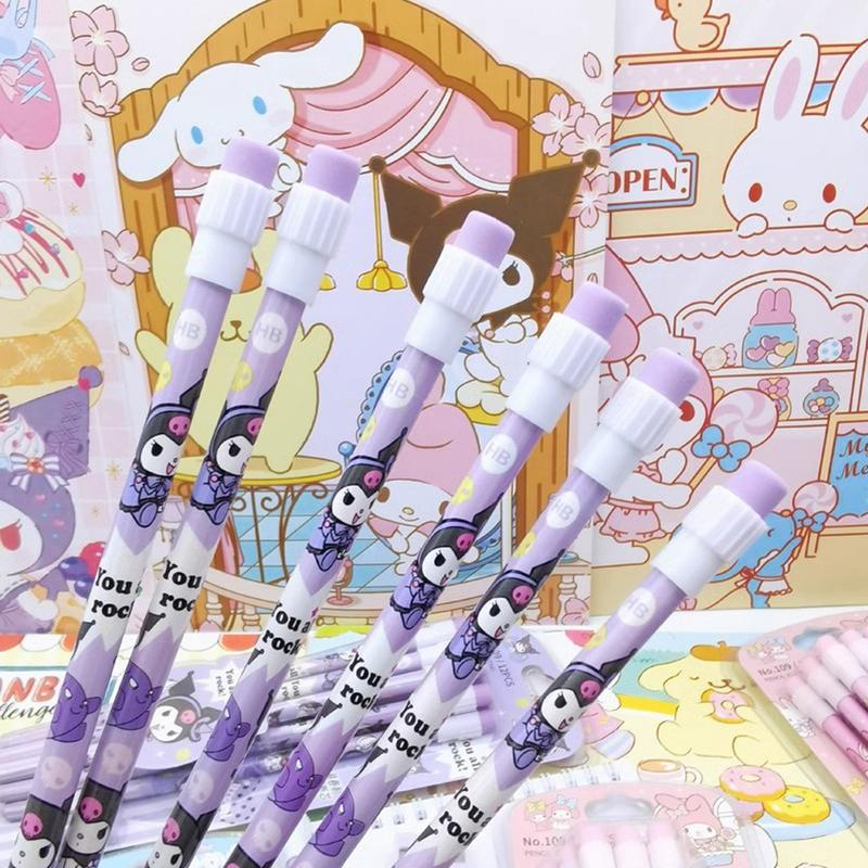 Product Introduction of ​Sanrio Kuromi For Labubu HB Pencils 12 Pencils & 1 Pencil Sharpener Stationery Box Set Student Writing Drawing Pencils Sketch Pens #468865 42