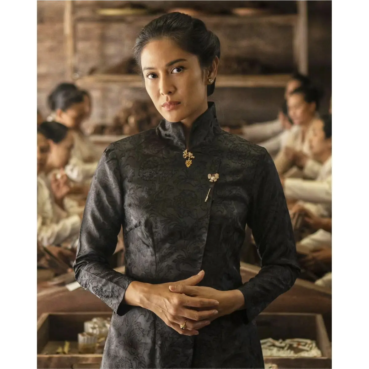 Kebaya Janggan Dian Sastro Gadis Kretek Setelan Kebaya Jeng Yah Adat Jawa Baju Tradisional Wanita Dress Hitam