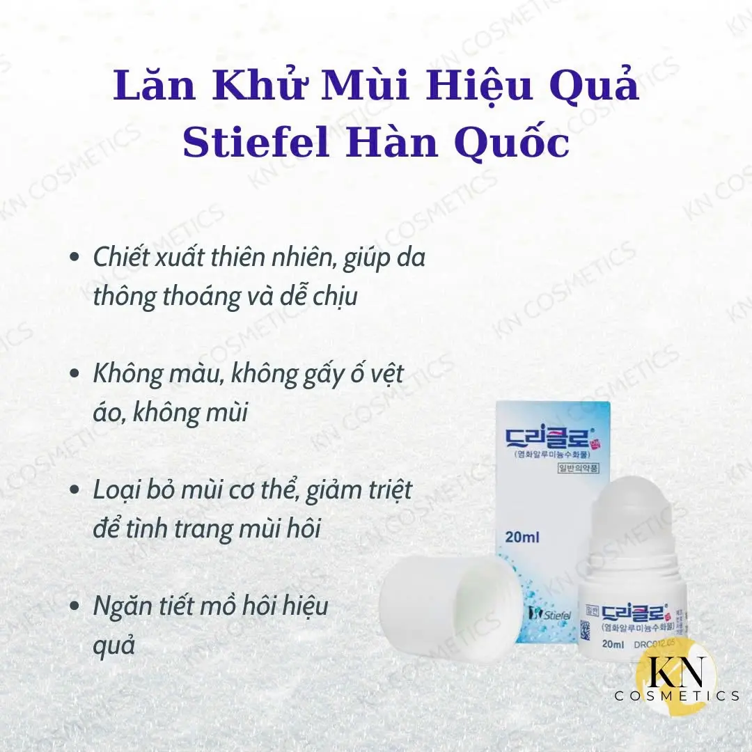 Lăn khử mùi không màu không mùi Stiefel 20ml