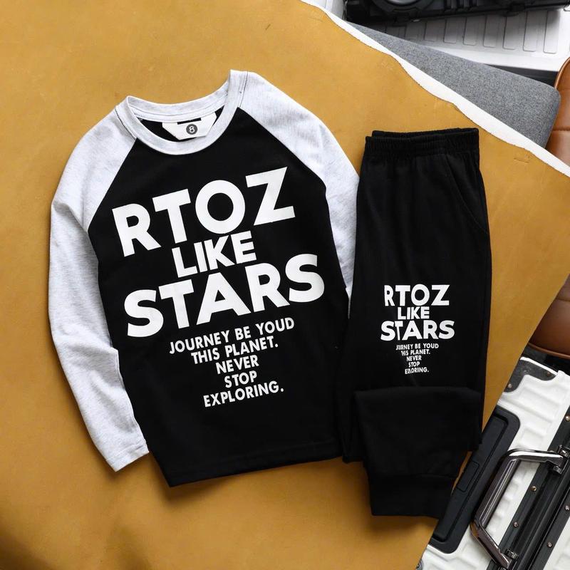 [DEAL SHOCK] Bộ quần áo dài tay thu đông - Bộ RT nhà (VI) MOONBE - dành cho bé trai bé gái chất vải cotton big size 10kg-60kg thời trang trẻ em  quanao daitay nỉ Polo Tee Tã