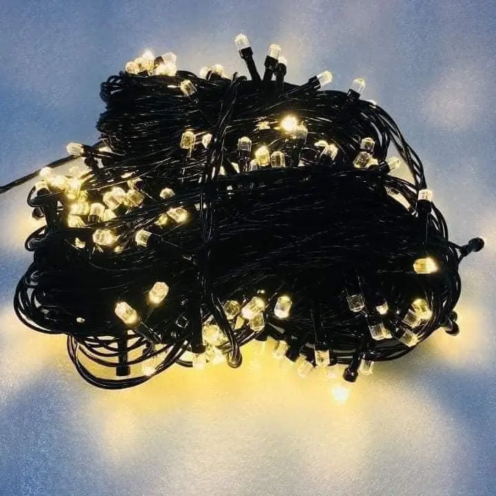 Dây Đèn LED 50m kim cương 300 Mắt Led trang trí noel, tết , trang trí cây đào cây quất 2