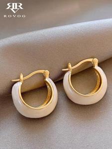 Aros para Mujer de Estilo Francés Vintage Minimalista de Lujo, Accesorio de Moda de Alta Calidad para un Look Chic