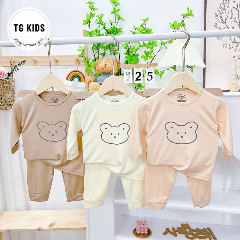 [Tặng Tất] Combo3 Bộ Dài Tay Peptit Họa Tiết In Hình Gấu Siêu Dễ Thương Ngộ Nghĩnh Cho Bé Trai&Bé Gái Heo