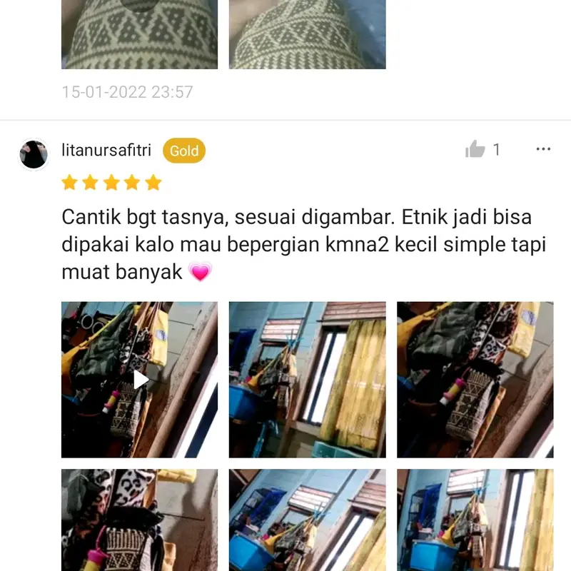 Tas Anjat Selempang Pria Wanita Tas Anjat Rotan Khas Dayak Kalimantan (Lengkap Dengan Kain Puring) 6