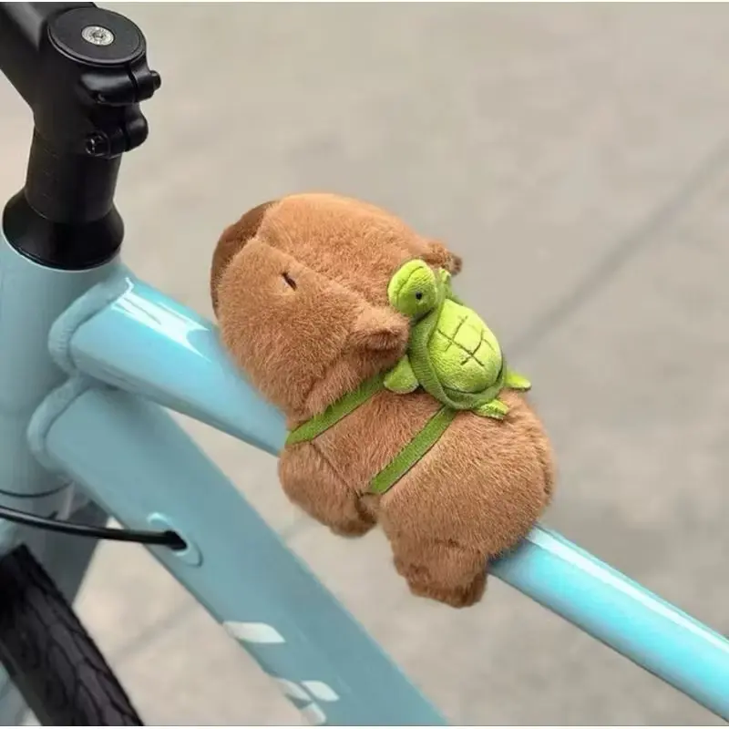 Mainan Boneka Gelang Capybara Plush Hand Ring Capybara Maxwel clingy Kawaii Asli Dolls Toys Cocok Untuk Kado Anak 4