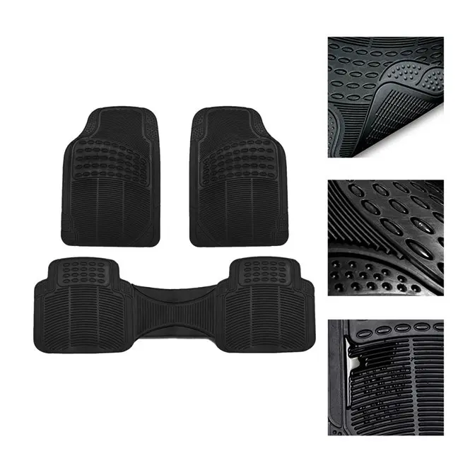 Karpet Mobil Karet Anti Slip 2 baris 3 pcs UNIVERSAL Aksesoris Car