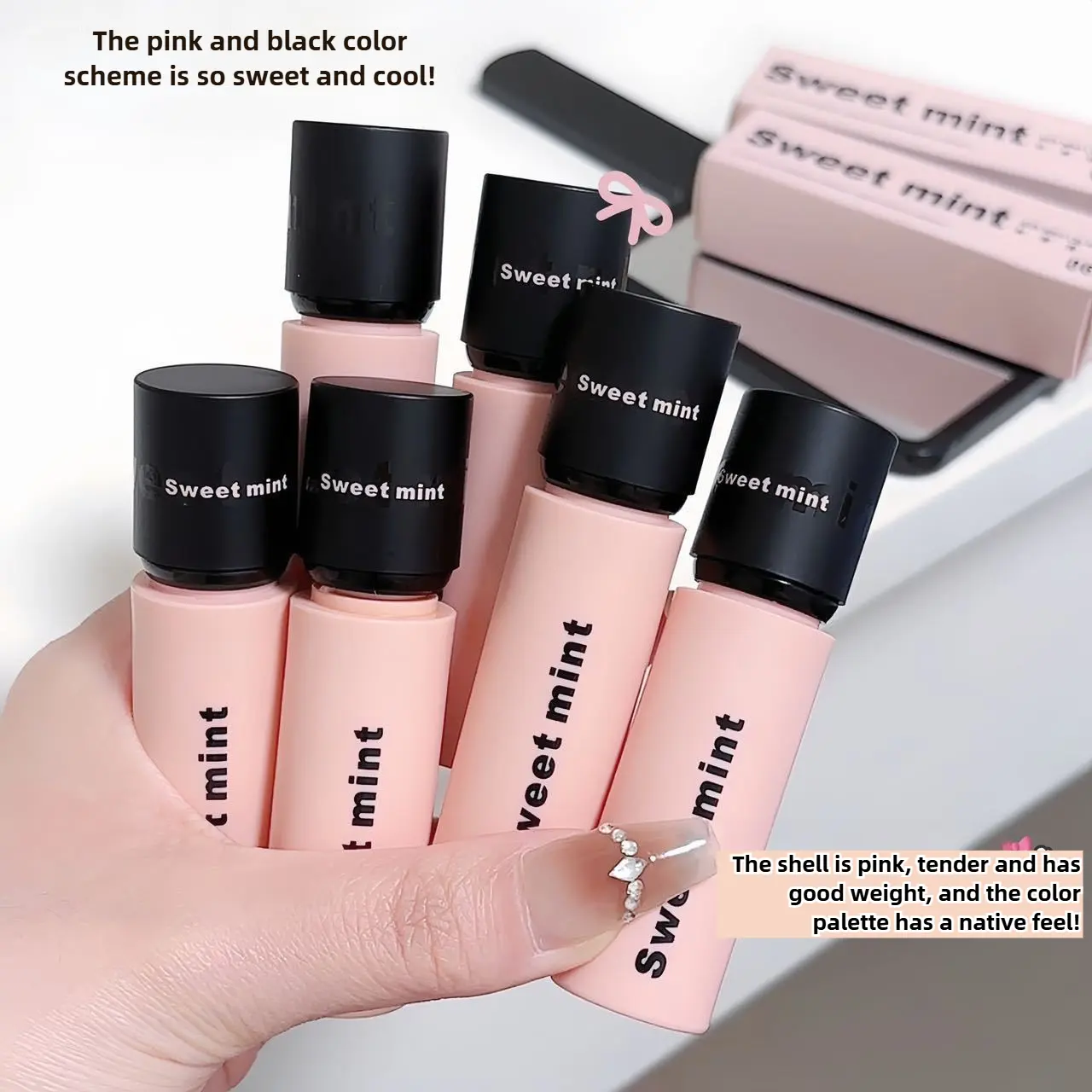 Popular silk mist lip mud matte matte lipstick is long-lasting, not easy to fade and white, and does not stick to the cup soft mist lip mud