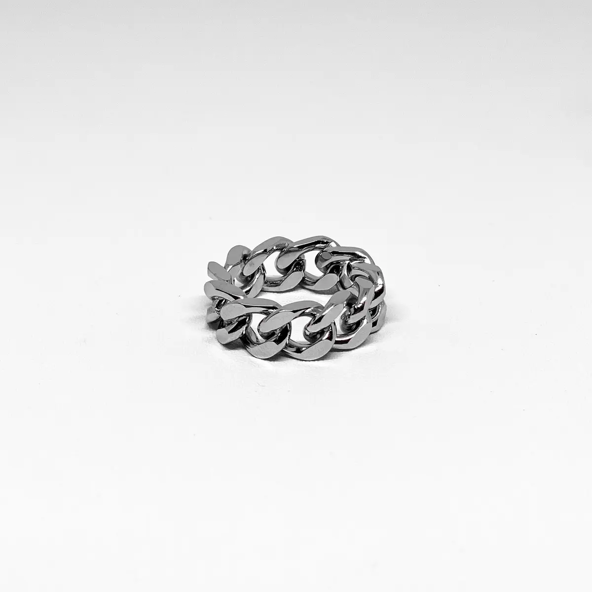 Neverade - Oval Cuban Ring - Cincin Stainless Steel