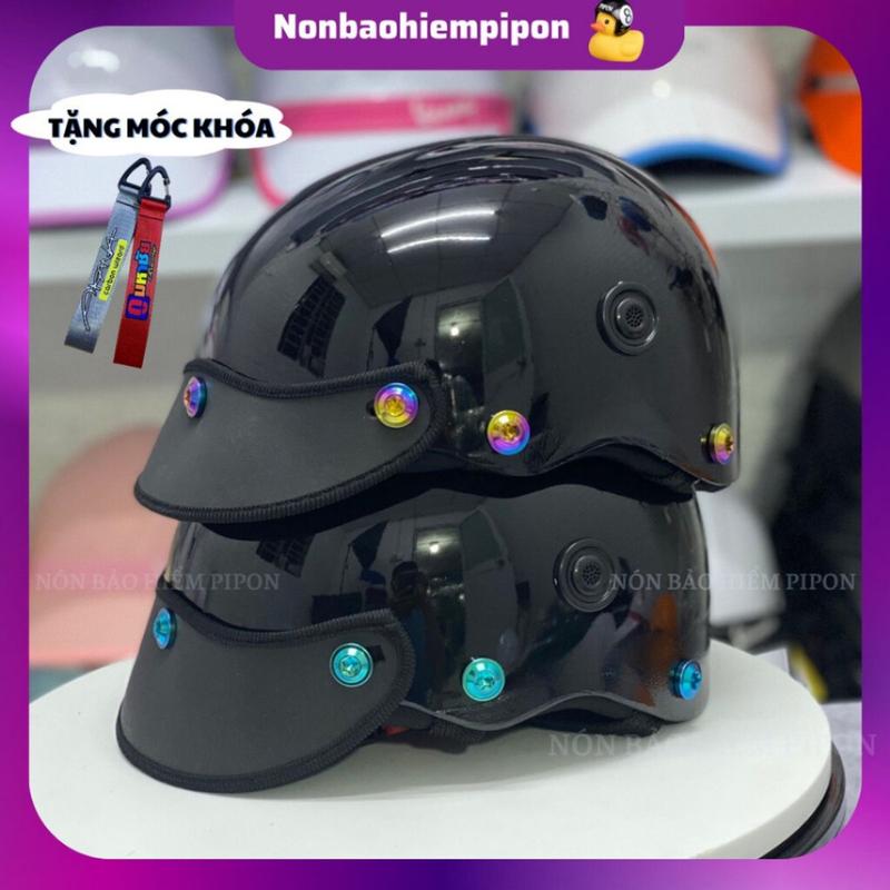 Mũ bảo hiểm ốc titan gr5 , Nón bảo hiểm gắn ốc titan nửa đầu dành cho cả nam và nữ