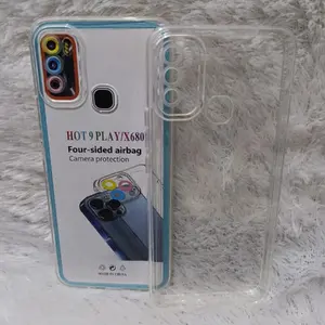SoftCase Casing Inf HOT 9 PLAY Silikon Bening Transparan TPU Airbang Emond Store