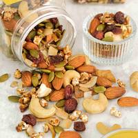 Gambar Granova - Trail Mix / Cemilan Kacang Panggang, Seeds, Buah Kering (Mede, Almond, Dried Fruits, Kelapa, Sorghum) - 180 gr (Healthy Snacks, Halal Food) - Trail Mix dari granovaid Kota Bandung 3 Tokopedia