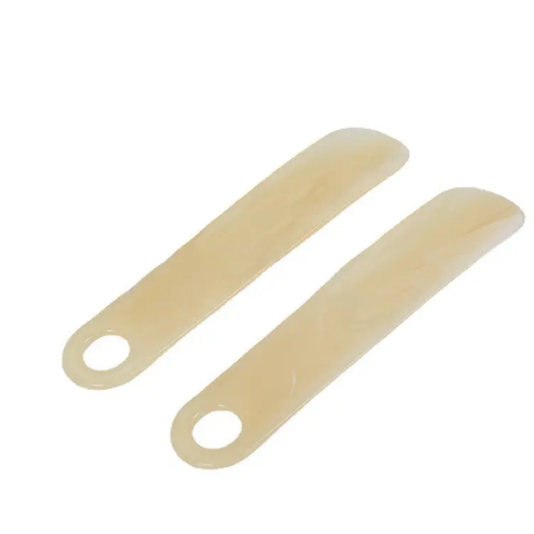 Foldable Plastic Shoe Puller Can Carry Shoe Puller Pure Utility Translucent Fluid Pattern Small Shoe Puller