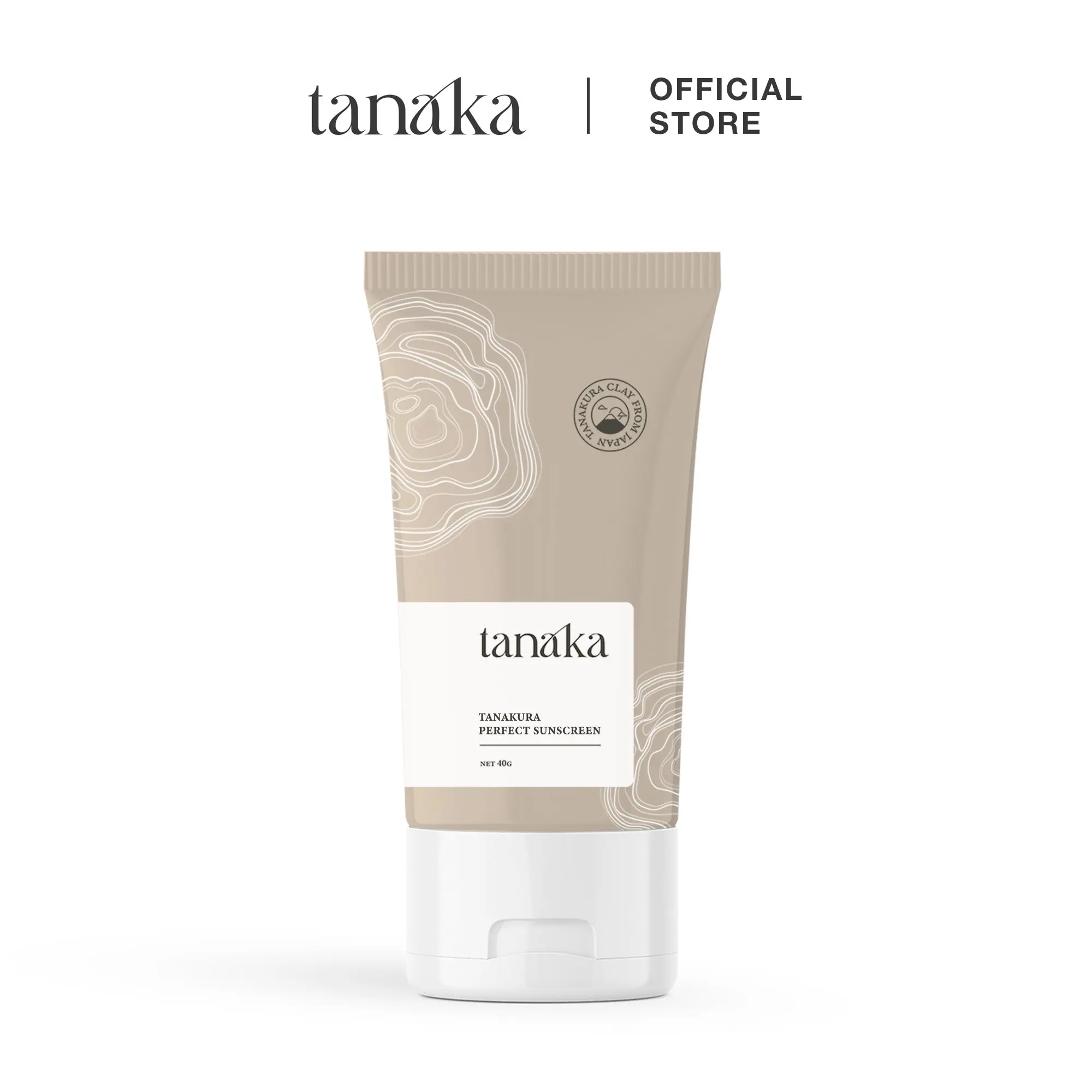 Kem chống nắng nâng tông Tanaka Tanakura Perfect Sunscreen chiết xuất bùn biển 40g