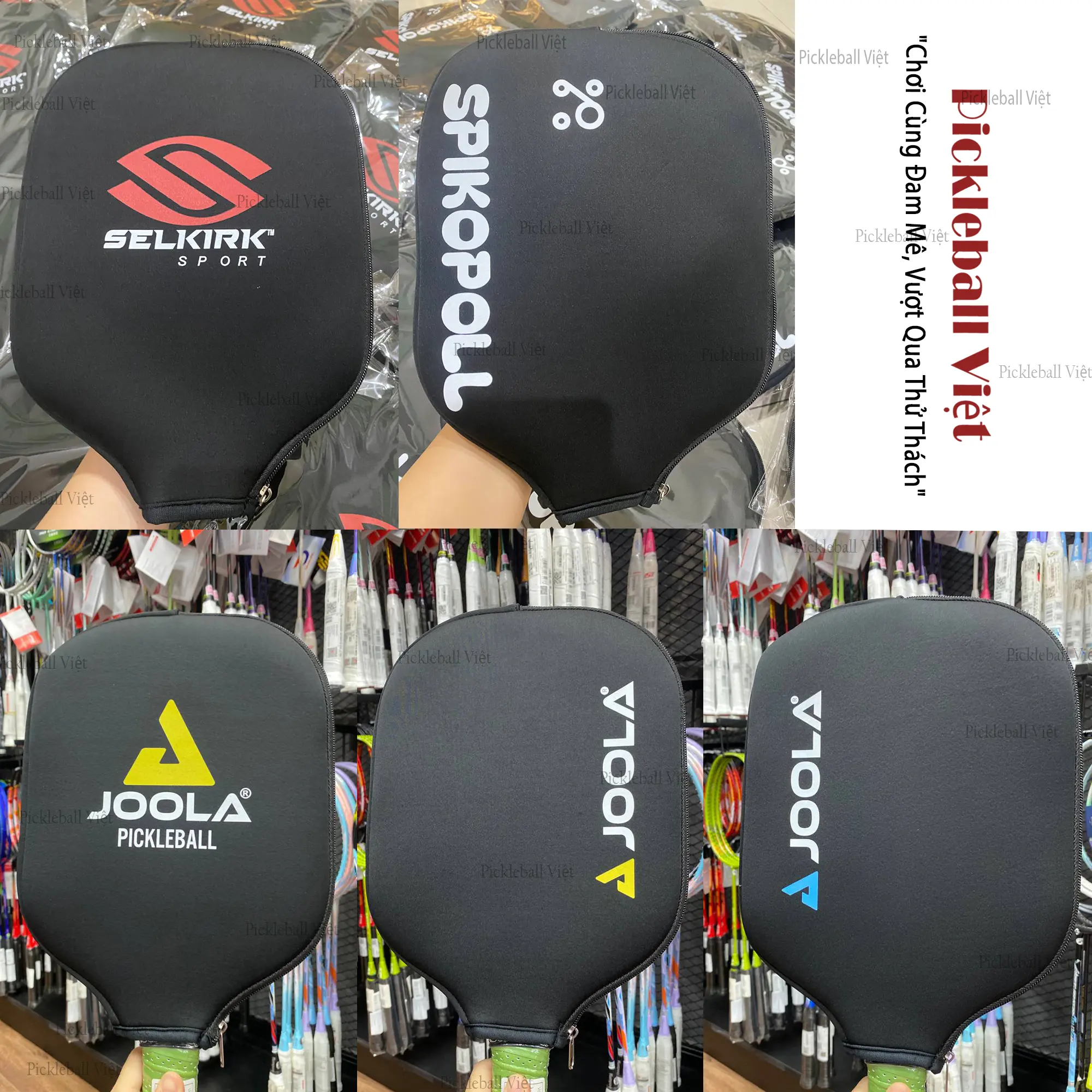 Túi Bọc Vợt Pickleball Khoá Kéo - Bao bảo vệ mặt vợt Pickleball - Pickleball Việt Sport Túi Thể Thao Bag