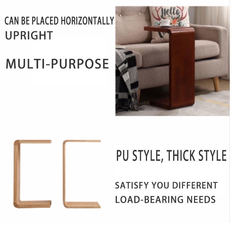 Product Introduction of 【SG-STOCK】Side Table， Solid Wood U-shaped Bedside Table， C-shaped Storage Rack， Corner Creative Living Room Coffee Table 9