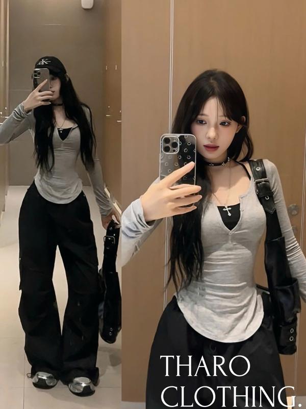  Set Áo Nữ Vạt Bầu + Bra Yếm Có Mút Ngực - Tharo Clothing  SET0032  