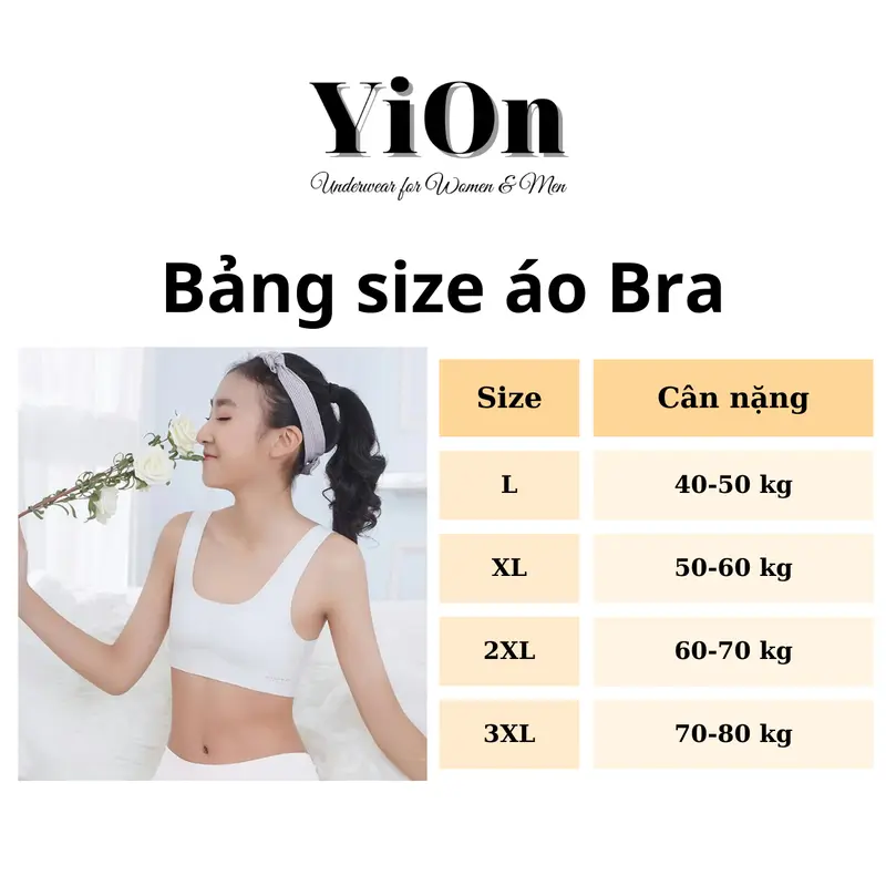 [Có bigsize 40-80kg] Áo bra Nữ học sinh trắng cấp 2, cấp 3 Chất cotton mềm mịn 1