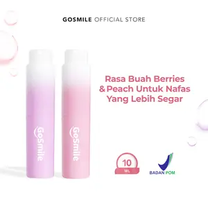 Go Smile Bad Breath Go Away Mouthspray Mix Berries & Peach - Mouth Spray Mulut Fresh untuk Menghilangkan Bau Mulut [BPOM}