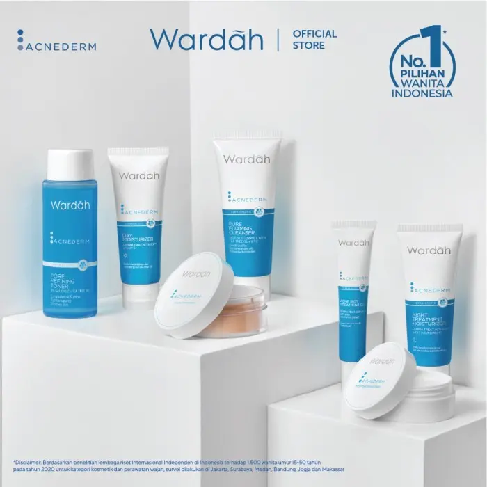 NEW! Wardah Acnederm Salicylic Acid Zinc Acne Clearing Low pH Foaming Cleanser 6