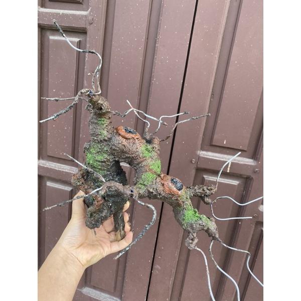 Thân cây giả, dáng Thác nước/thác đổ làm hoa mai đào, hoa Handmade trang trí nhà cửa S0279