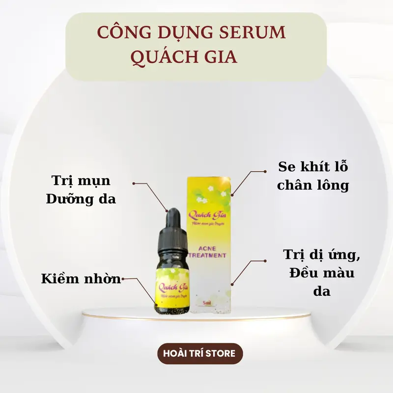 Serum Quách Gia Giảm Mụn- Trắng Da  Đẹp Da  5ml. Skincare Chăm Sóc Da Women 1