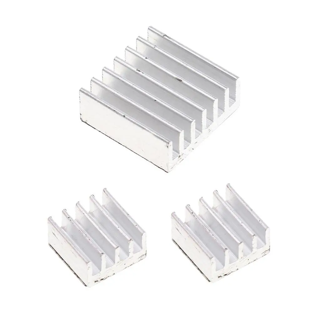 3Pcs Aluminum Cooler Fins Adhesive Kit for Cooling
