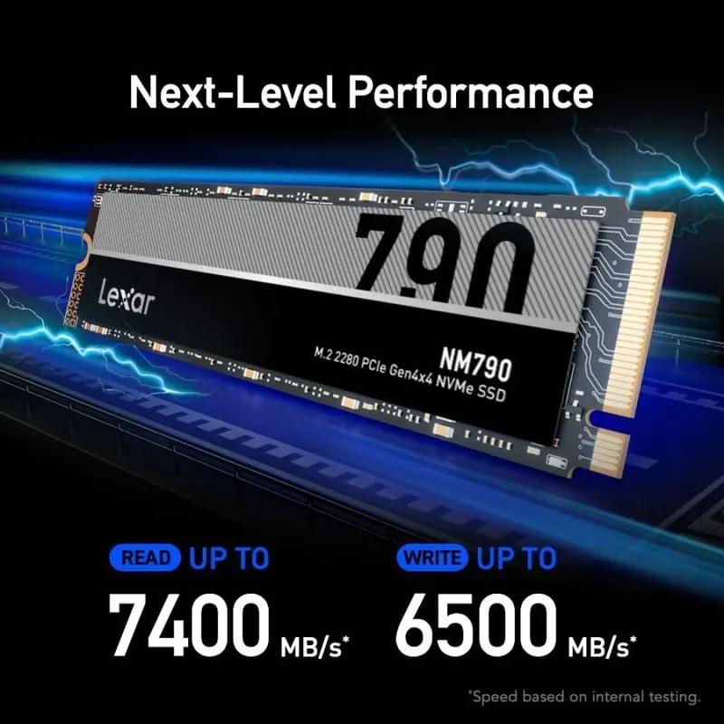 Lexar SSD NM790 M.2 NVMe PCIe 2280 Gen 4X4 - 1TB 6