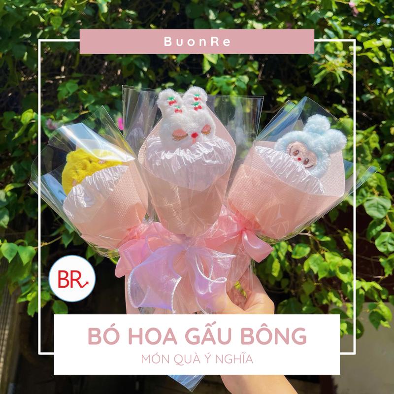    LÀM SẴN   Bó hoa gấu bông mini dễ thương quà tặng sinh nhật 20 10  20 11  NOEL – Hoa ốc quế mini mềm mại gấu loppy thỏ labubu losto gấu trúc Cinnamoroll món quà ý nghĩa - Diy 02353 