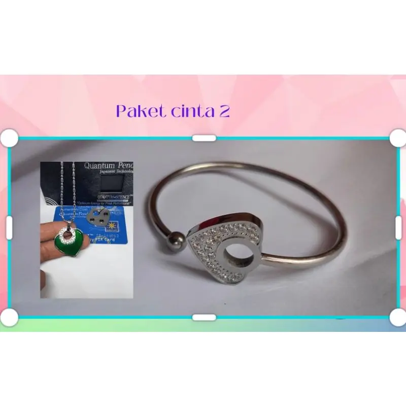1 Set kalung Gelang Pria Wanita Terbaru W-102 7