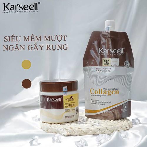 Dầu Hấp ủ tóc Karseell Maca Collagen mềm mượt phục hồi hư tổn 500ml