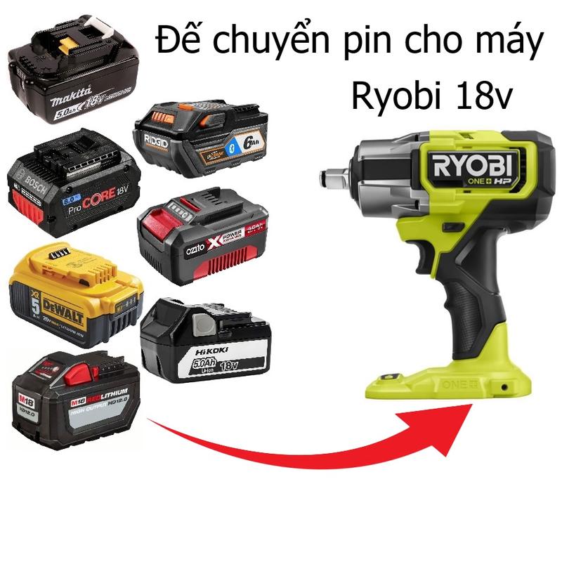 Product Introduction of Đế chuyển pin cho máy Ryobi ONE+ 18v (không bao gồm máy và pin) 17