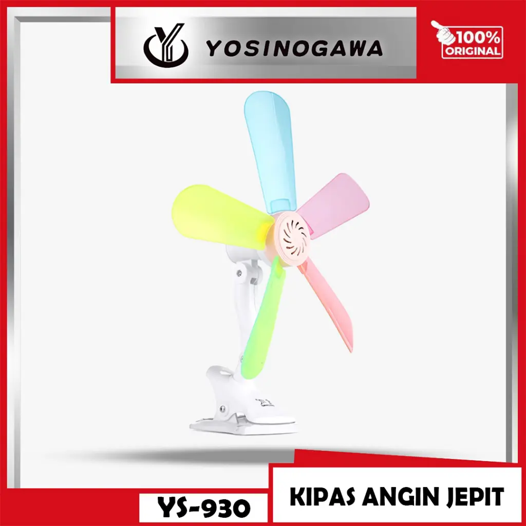 Yosinogawa Kipas Jepit Meja 5 Baling/Kipas Angin Dinding 3In1 Terbaik