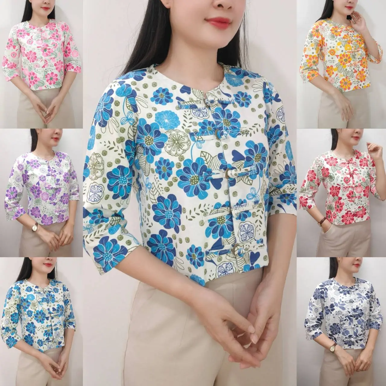 เสื้อพื้นเมือง กาสะลอง พิมพ์ลาย