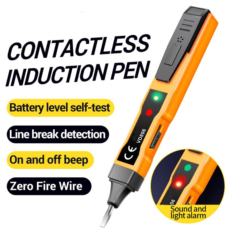 Product Introduction of Continuity Voltage Detector Pen Non-contact Inductive AC/DC Voltage Meter Electric Compact Pen Voltage Battery Test Pencil 0