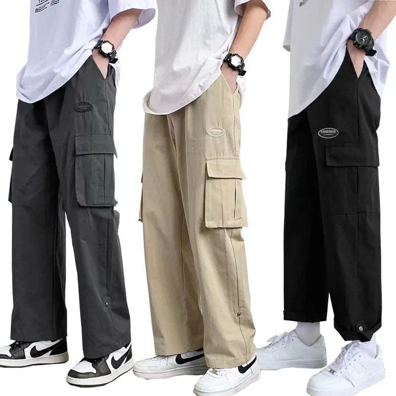 Quần Túi Hộp Thường Ngày Quần Dài Thể Thao Nam, Phong Cách Hàn Quốc