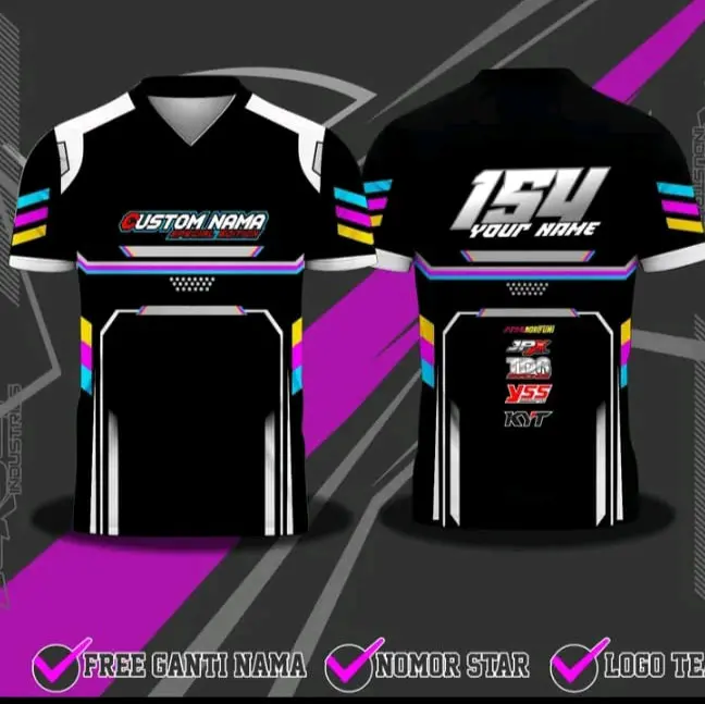 Jersey Custom Lengan Pendek Sublimasi Full Printing